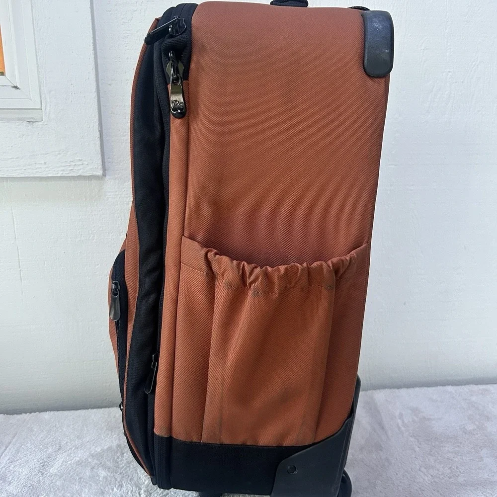 Rick Steves 22-Inch Two-Wheel Expandable Rolling Carry-On Orange